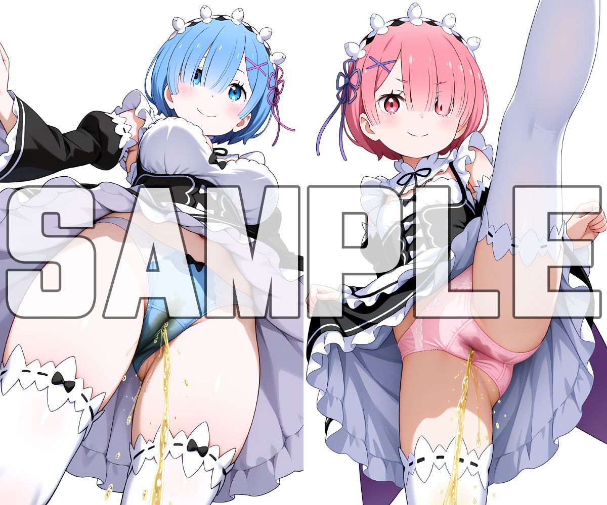 【エロ漫画】蔵出しおしっこお漏らしする「レ〇」と「ラ〇」1