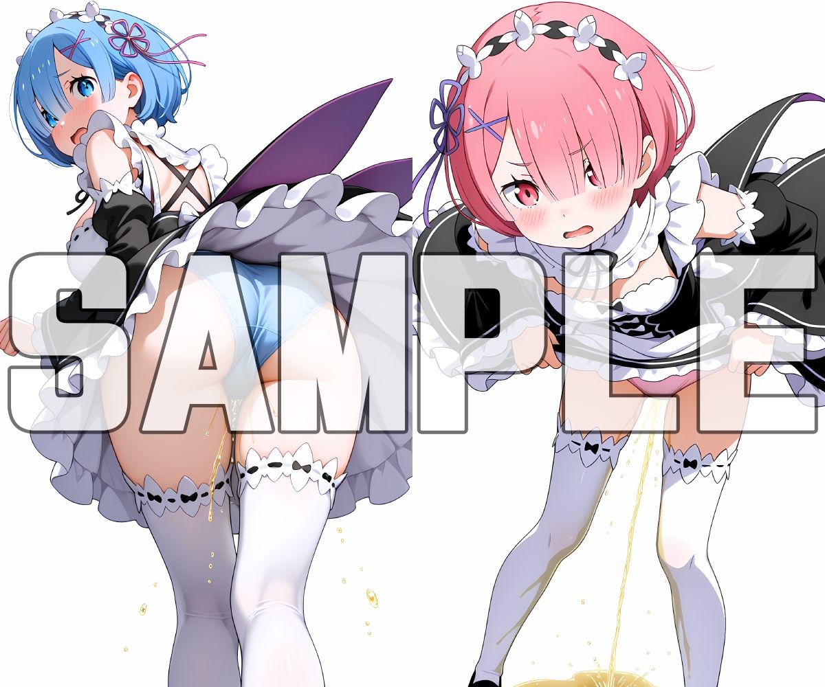 【エロ漫画】蔵出しおしっこお漏らしする「レ〇」と「ラ〇」2