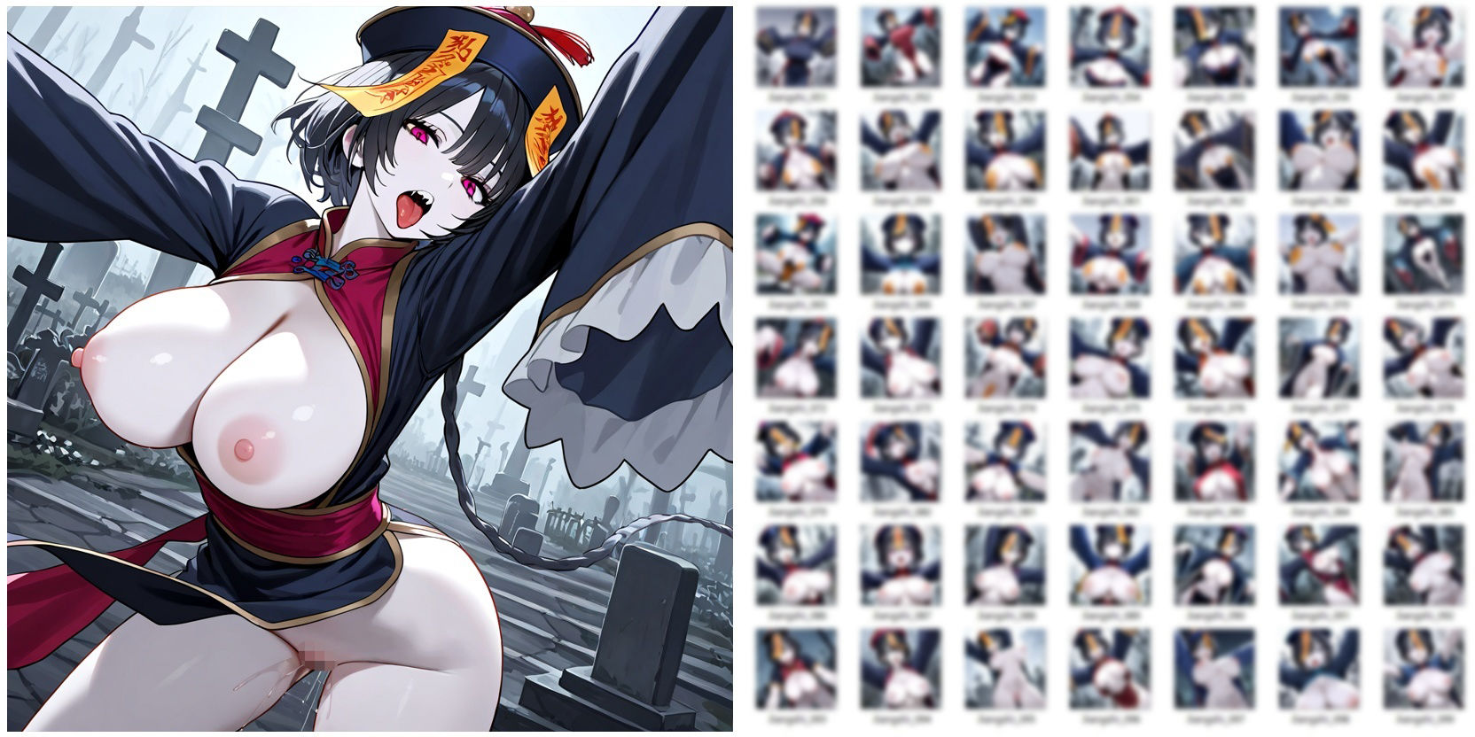 サンプル画像2:なんでもいうこときくキョンシー娘に色々えっちなことやっちゃうCG集(YOG) [d_697172]