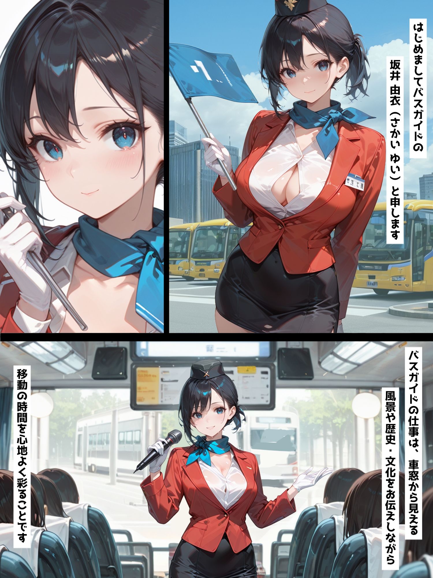 サンプル画像1:イキまくりバスガイド2 HoneyJunction23【セリフ入有】(彗星レコード) [d_697264]