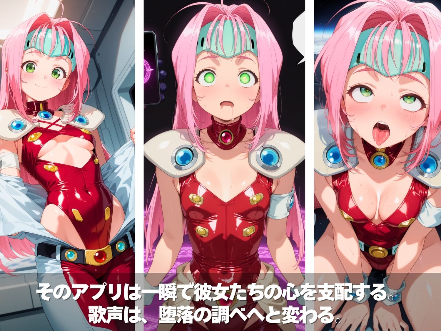 サンプル画像2:キモ男の逆襲。孕ませ完全征服！全員ペット化計画。肉便器の歌姫フロンティア。  〜マク●ス 編〜(ぽかぽかさんぽ) [d_697347]