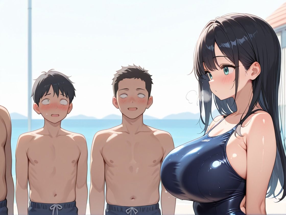 肉便器水泳部女子校生ぶっかけ中出しレ◯プ 画像1