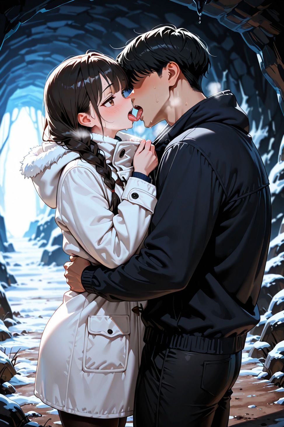 サンプル画像2:遭難したから洞窟でハメ倒した(欲望の花園) [d_697531]