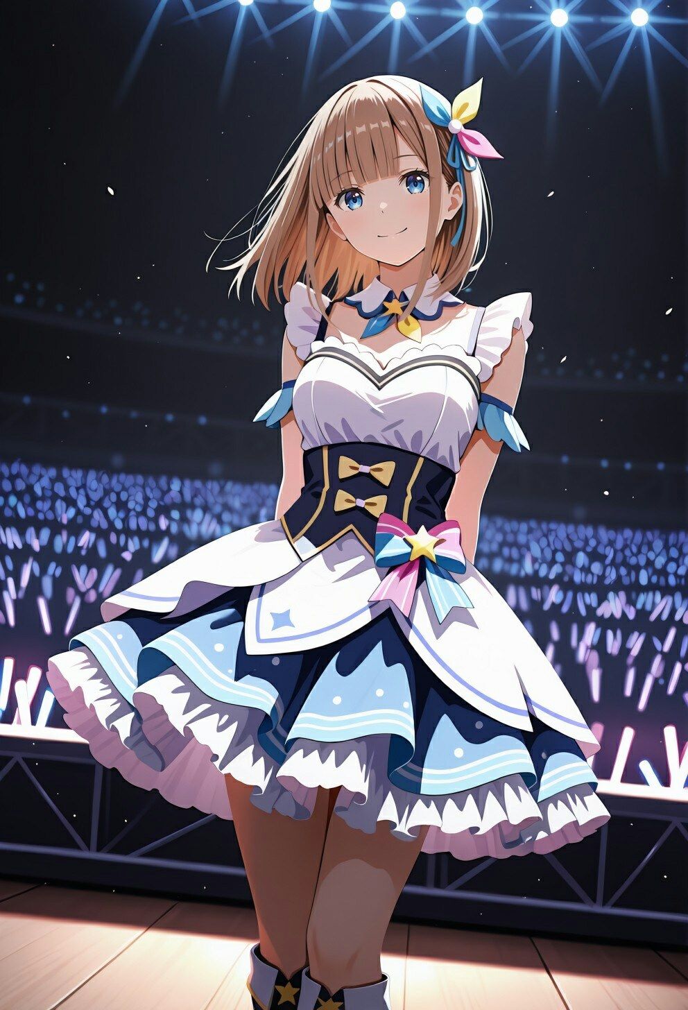 サンプル画像1:偶像堕落 ステージで笑うアイドル 楽屋で彼氏、夜はオタクの家(マジコ) [d_697597]