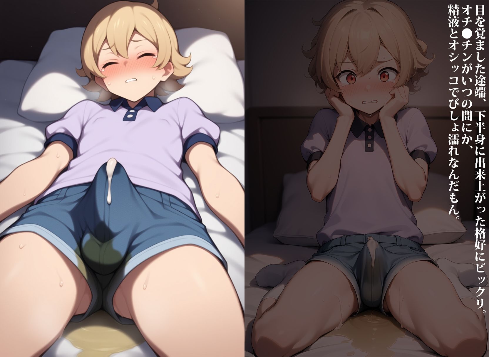 オネショ夢精がきっかけで男の娘デビューしちゃいました 画像2