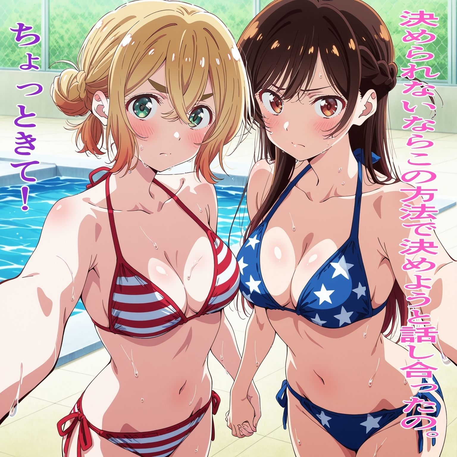 サンプル画像2:水原◯鶴＆七海◯美  ねぇどっちにするの？(鉄郎) [d_697842]