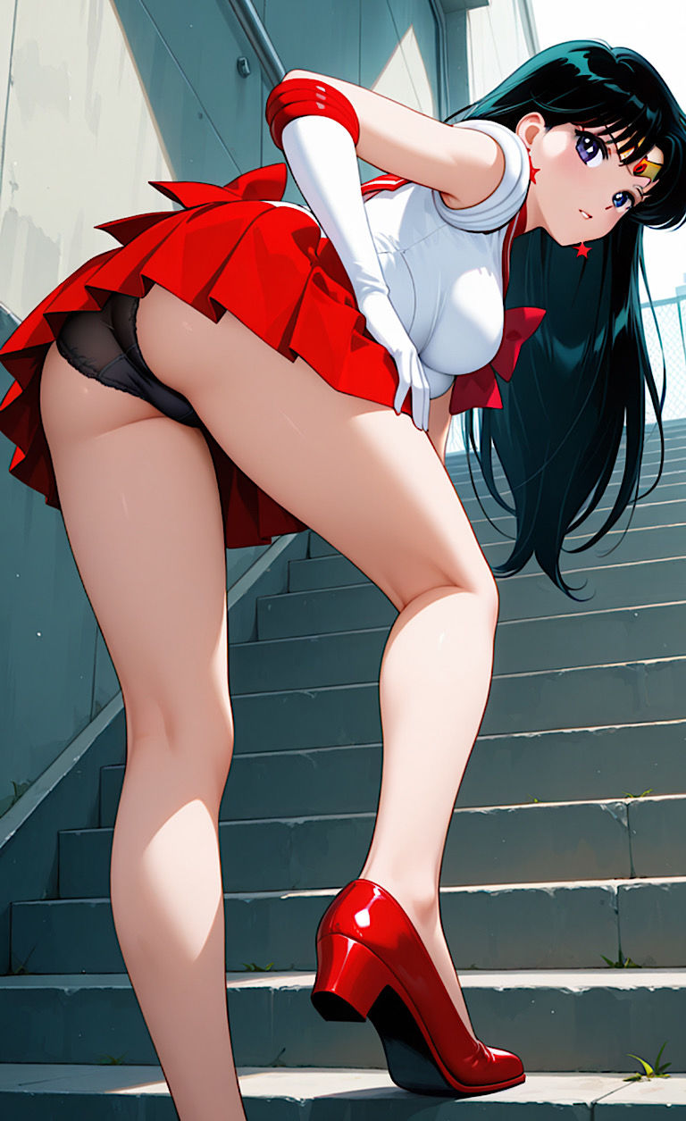 サンプル画像3:500枚★セーラームー◯【セーラー戦士達マーキュ◯ーヴィーナ◯マー◯】3人揃って月に変わってオシコおきよ★(紺のソックス) [d_697855]