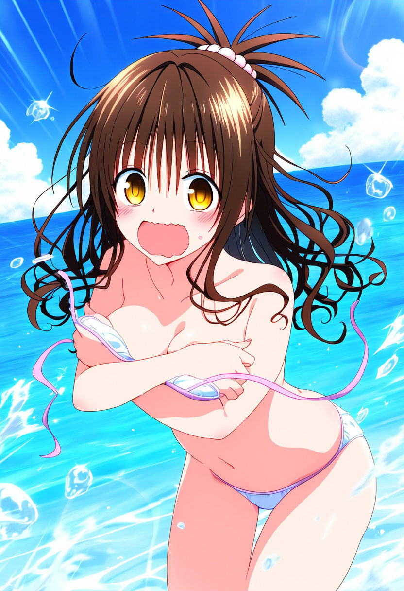 サンプル画像2:海でとらぶる(Love and peace) [d_697874]