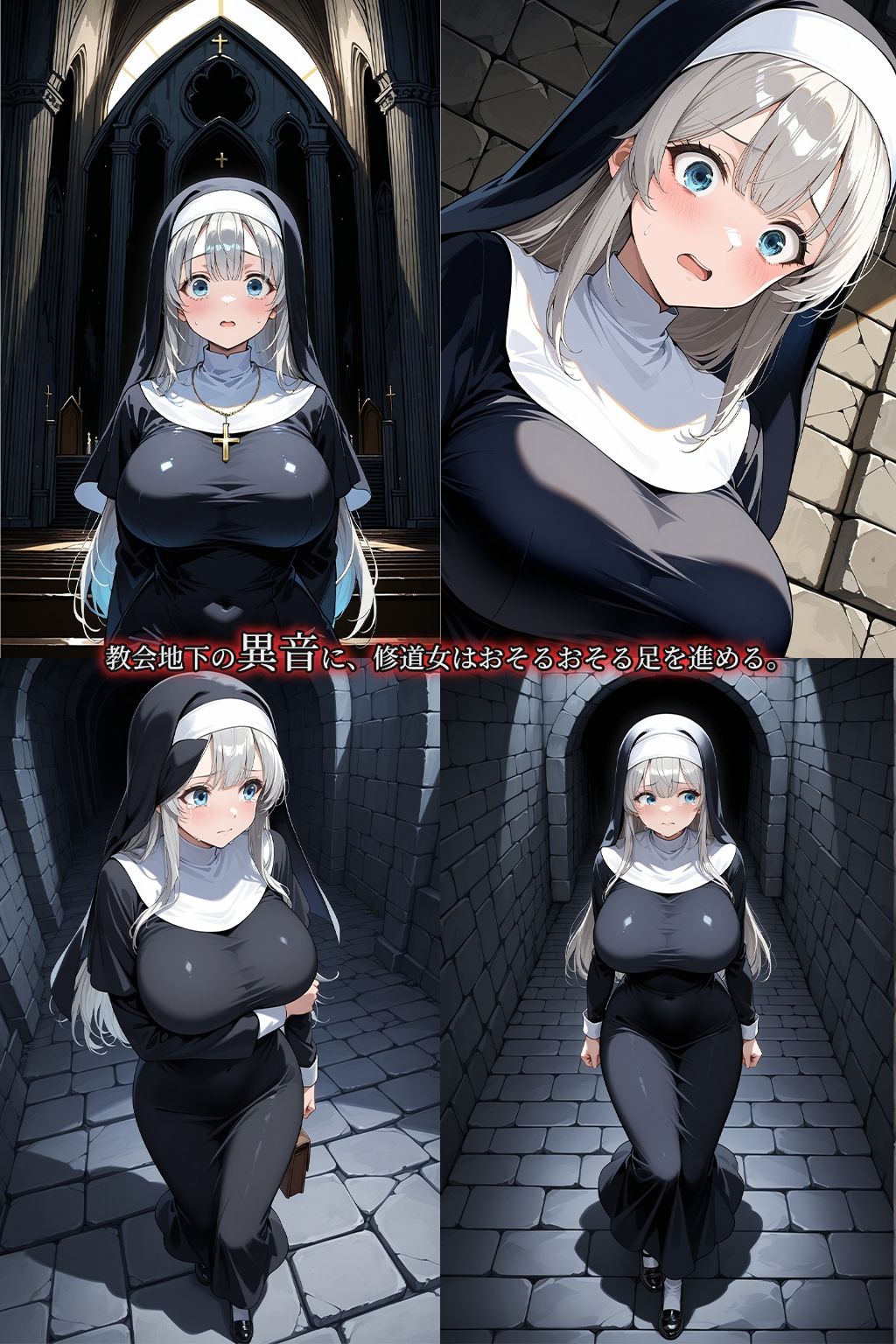 純白の修道女は触手の封印に堕ちる 画像1