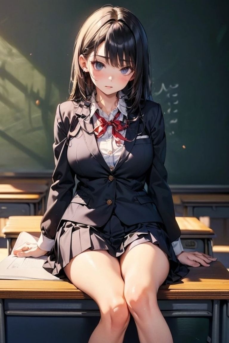 サンプル画像1:JK見学店 〜黒髪ロング清楚系〜(見学大好きクラブ) [d_697936]