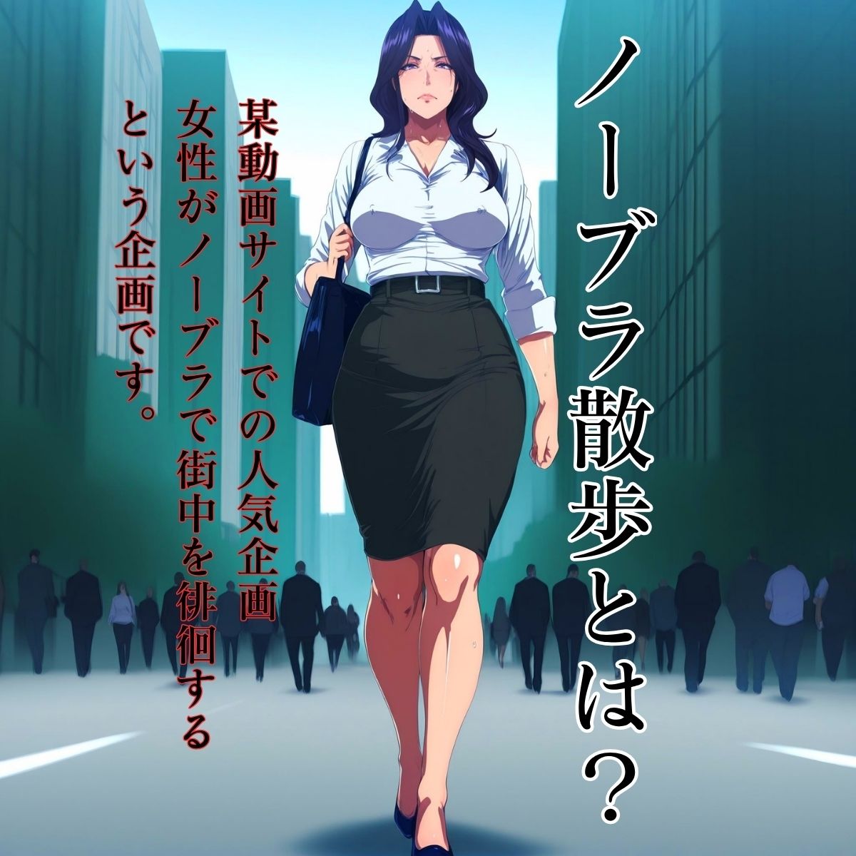 ノーブラ出勤 〜浮き乳首OLを公衆便所でハメ倒す〜 画像1