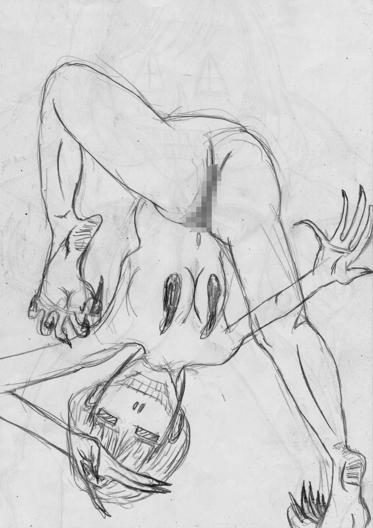 黒よりも黒いエロティックホラー黒戯絵集「マネキンポーズ10」 画像8