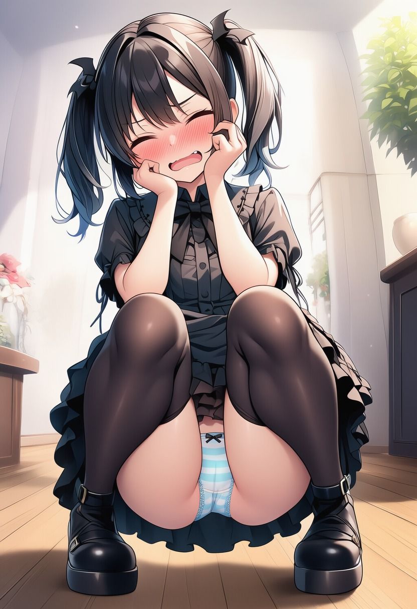 ゴスロリちゃんのしゃがみパンティー（500枚分） 画像9