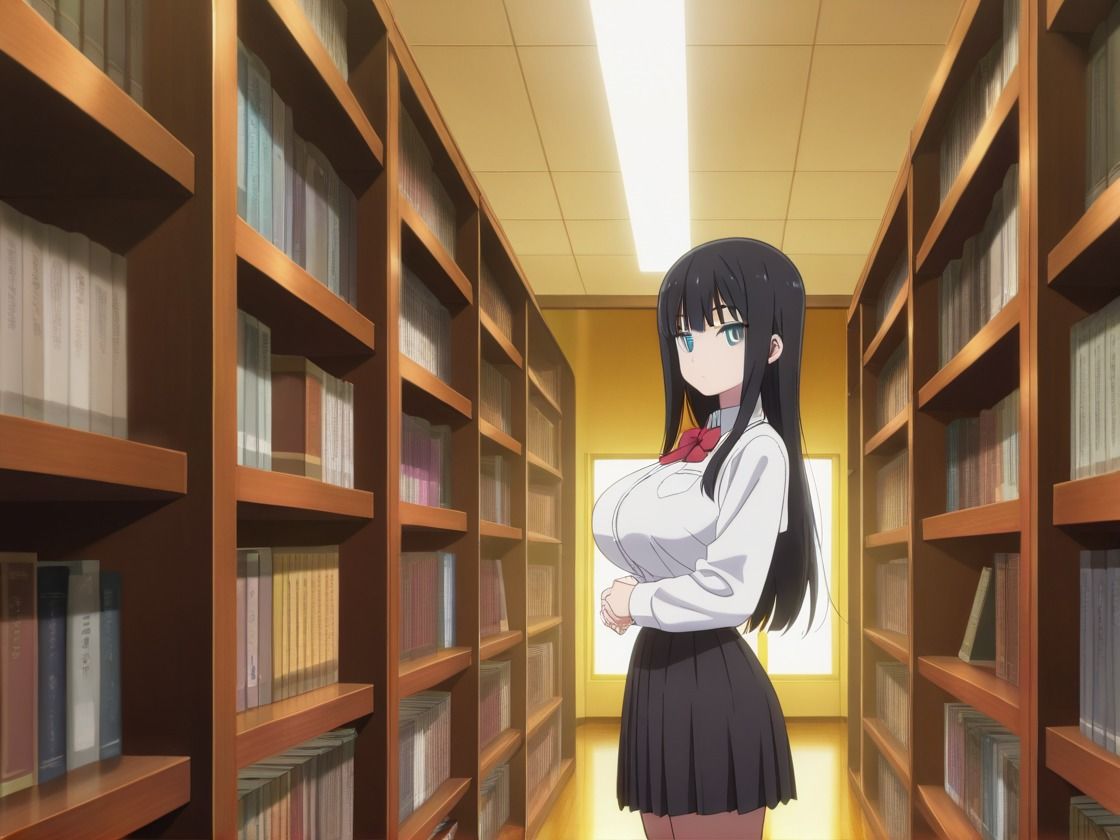 図書室でSEXしちゃった 画像1