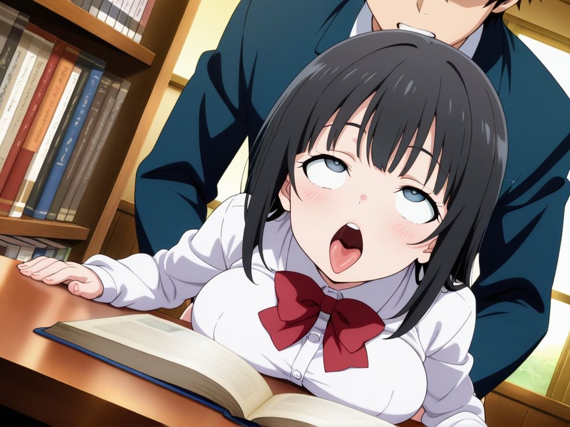 図書室でSEXしちゃった 画像5