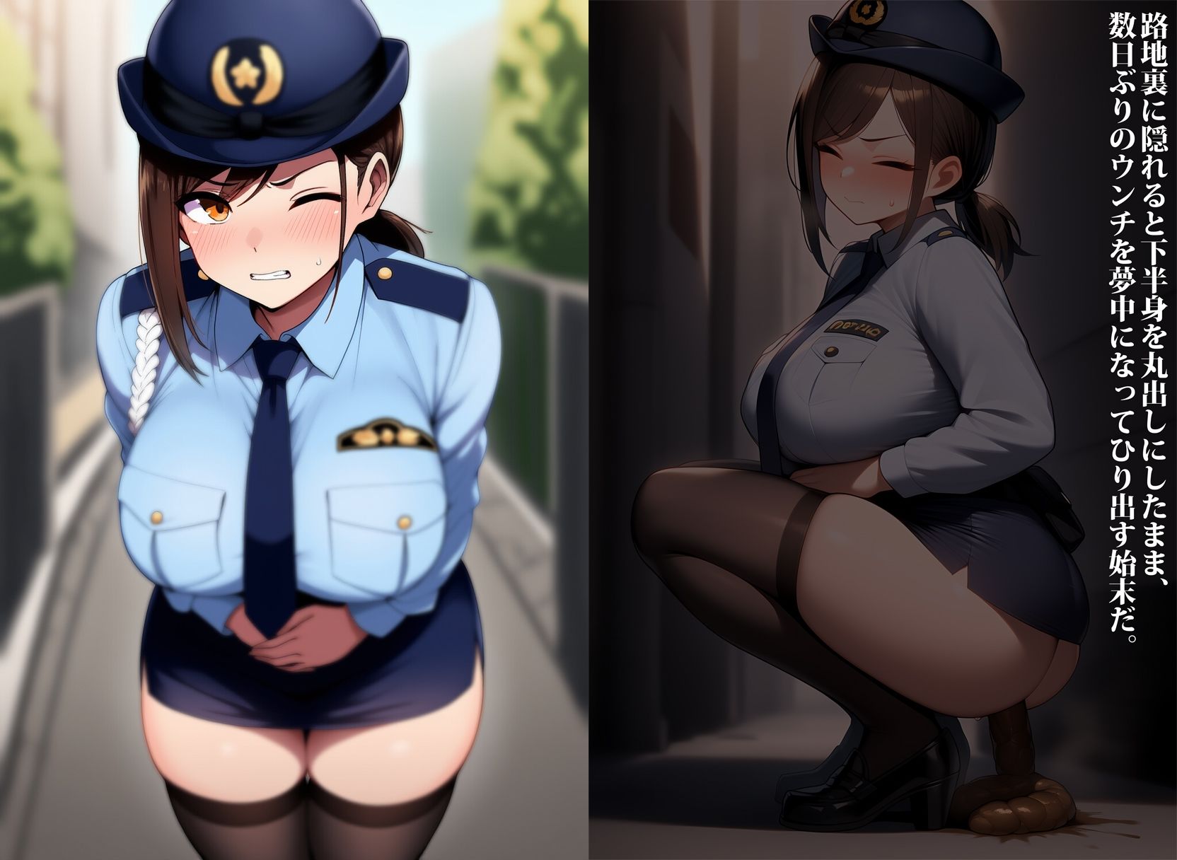 数ヶ月後にスカトロ公僕になっちゃう婦人警官 画像9