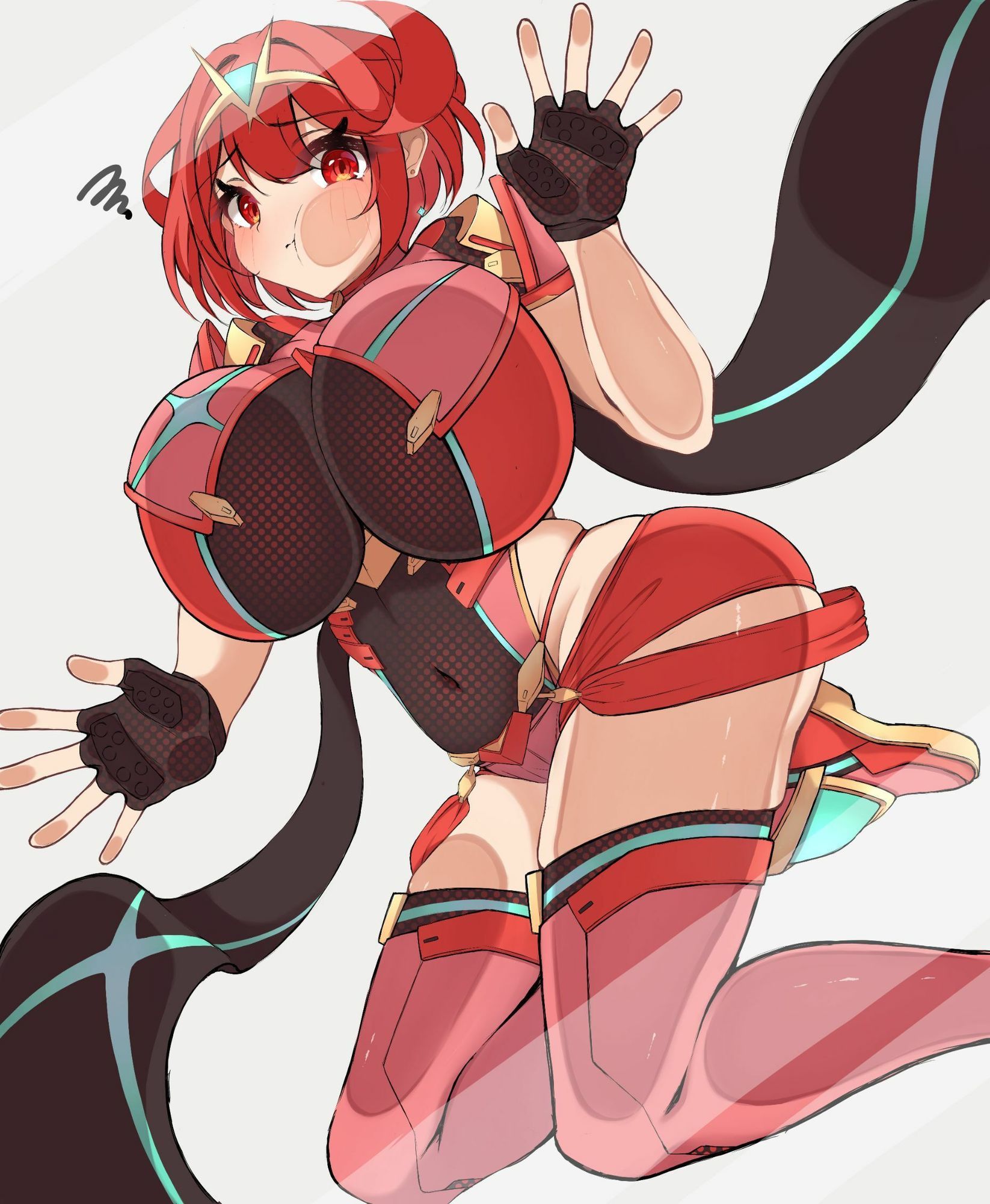 張り付きやられで好き勝手されちゃうホムラ 画像1