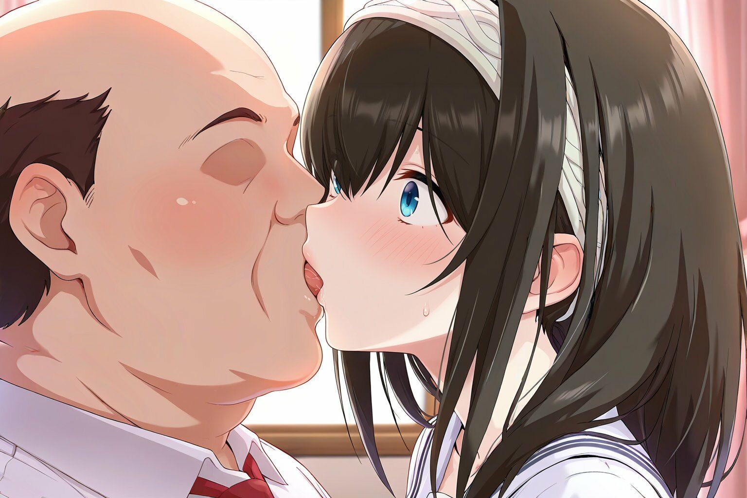 サンプル画像4:鷺●文香 セーラー服でキモおじ接待(HI) [d_698564]