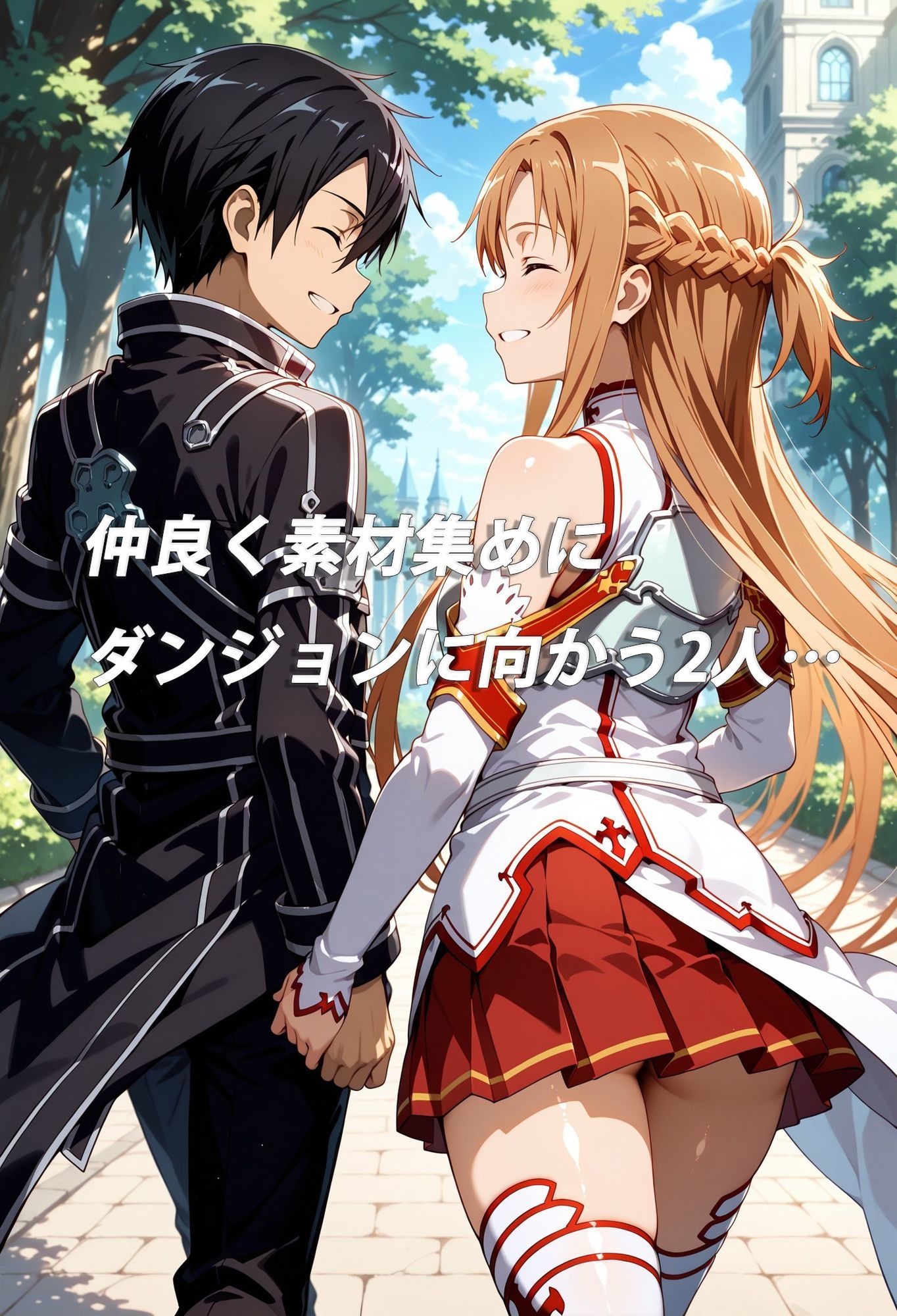 ダンジョン内でゴブリン達に襲われ、孕ませられ快楽に溺れて堕ちる美少女副団長 画像1