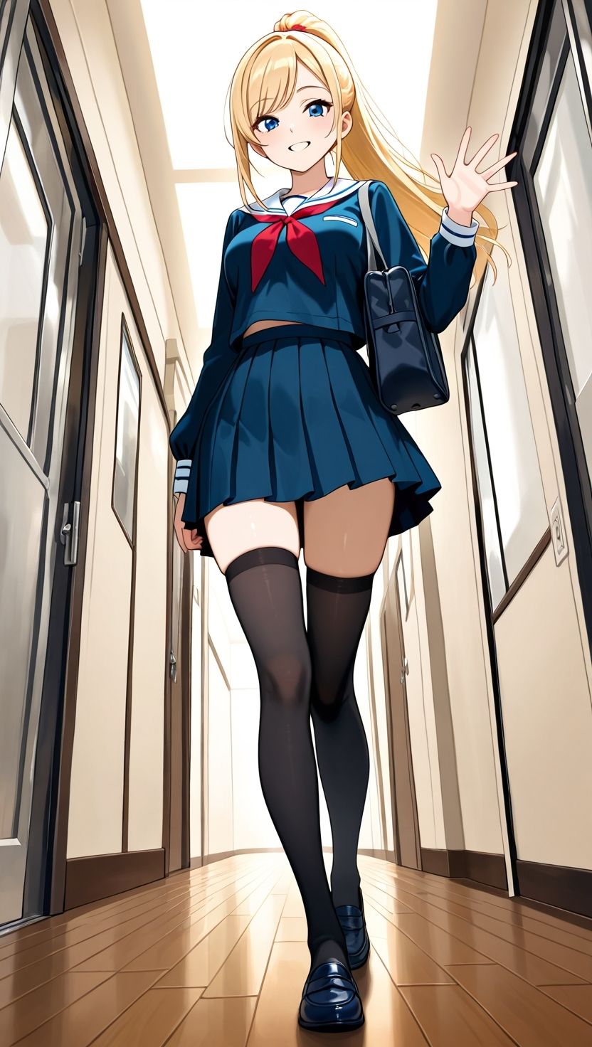 金髪ポニテ妹を3つの部屋で孕ませる夜 画像1