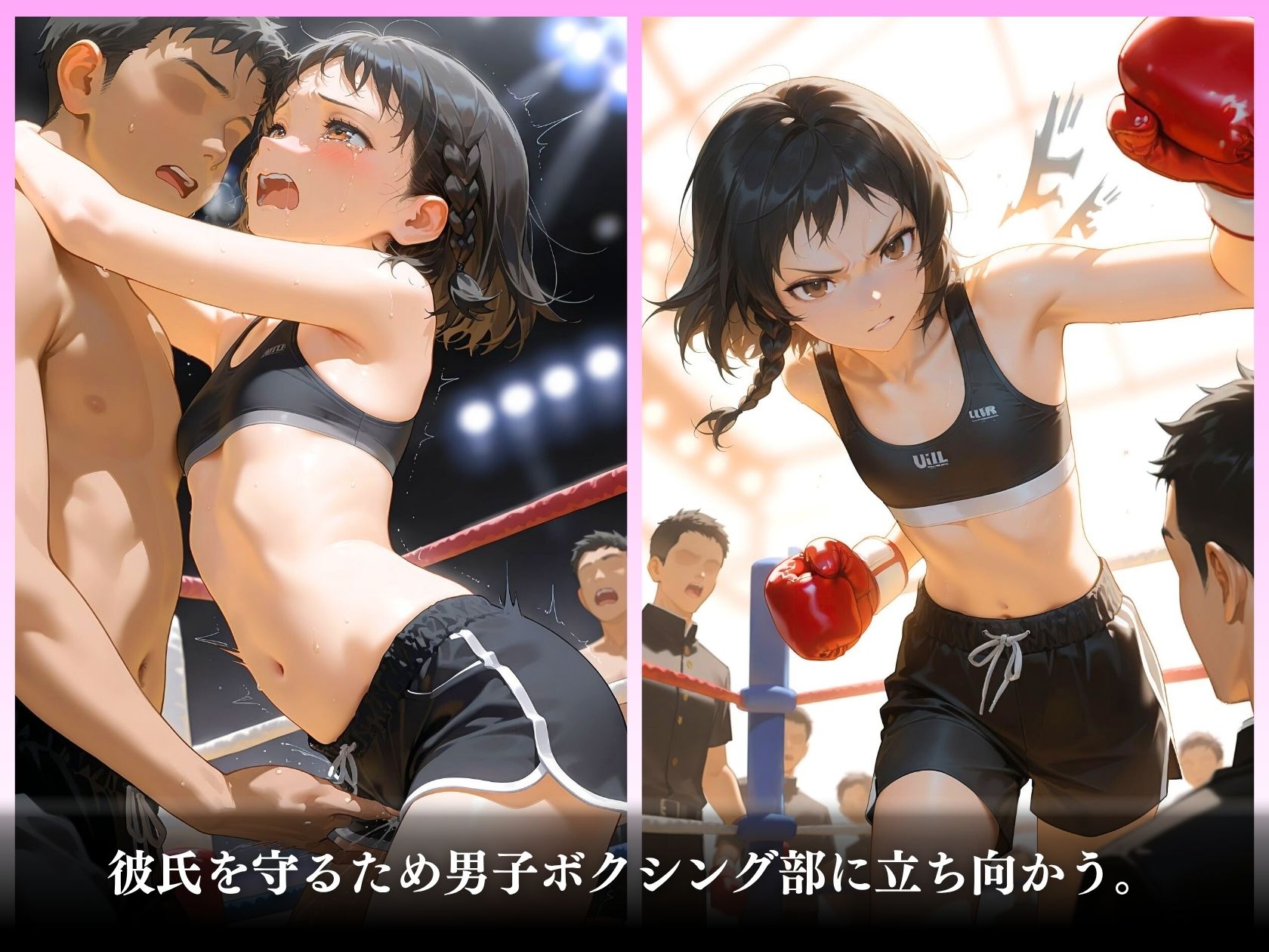 正義の拳完全敗北リングの上で拘束メス堕ち「まだ負けてないぃからぁん（ハート）」_4