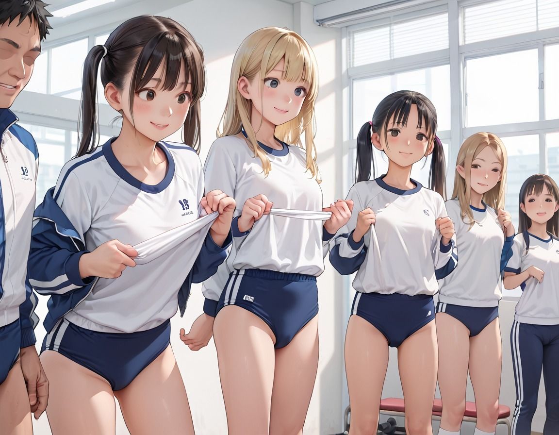 校内ハーレム乱交 画像1