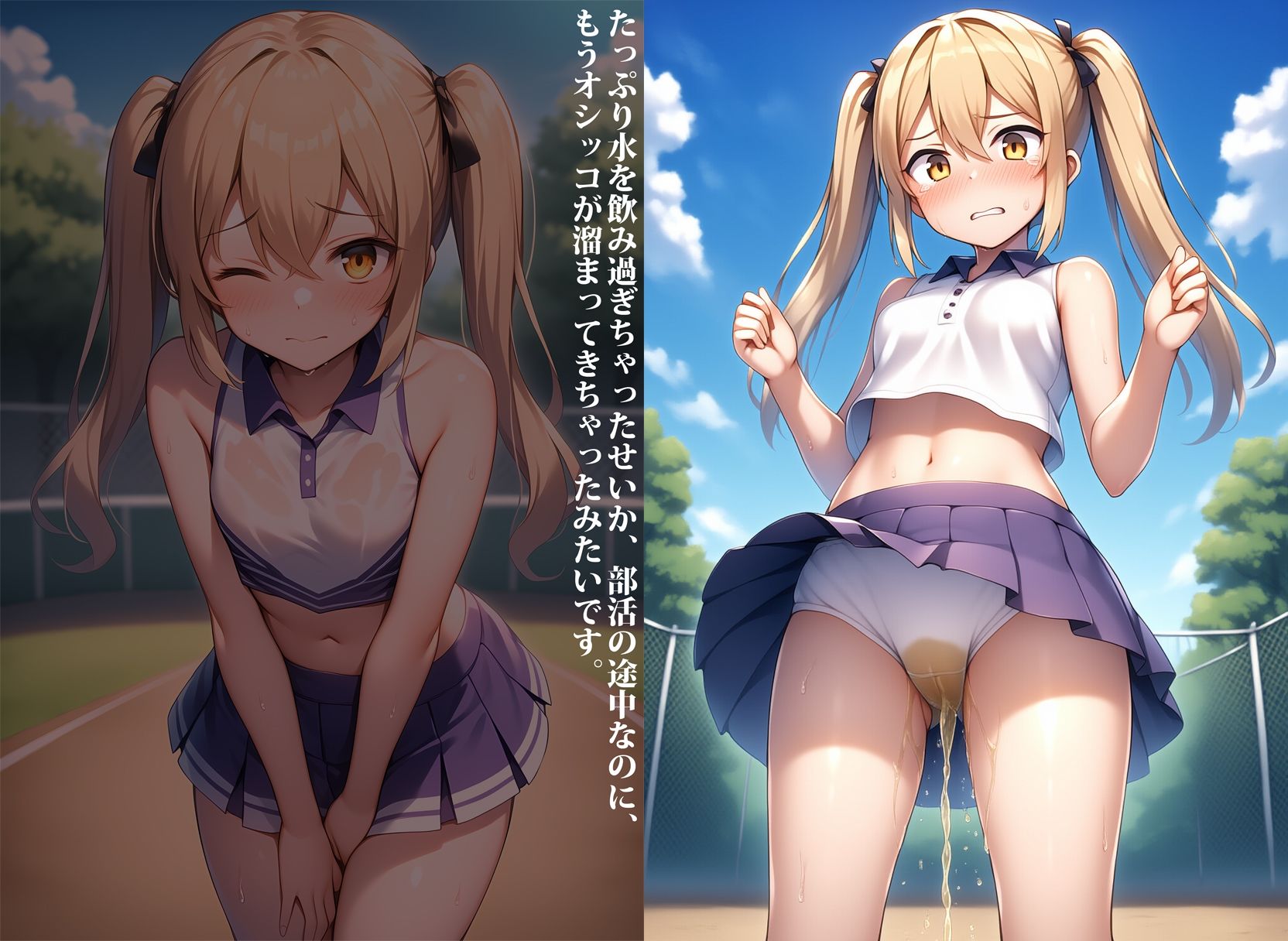 サンプル画像1:お漏らしチアガール育成計画(性癖ユガ芽) [d_699036]