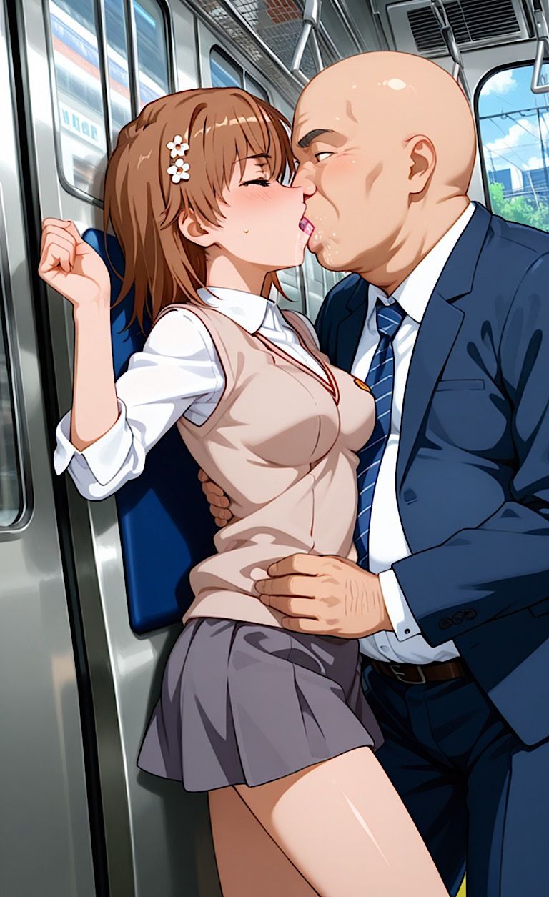 屈辱【とある御◯の痴●電車】ヴァージンキラー    あのレベル5の処女がついに痴●オヤジ達によって破られる！3