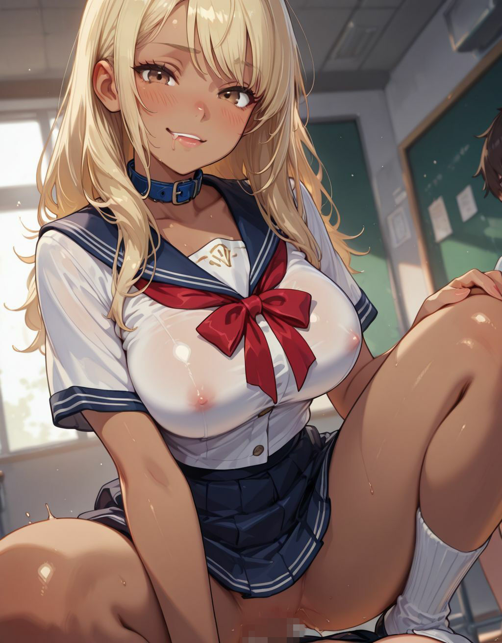 黒ギャルJK催○即堕ち  即イキ即出し 画像2