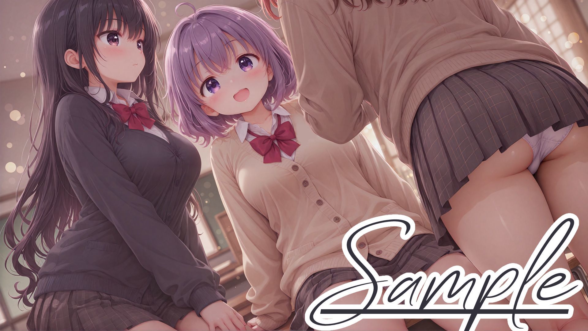 【エロ漫画】女子校生たちの日常ぱんちらコレクション1