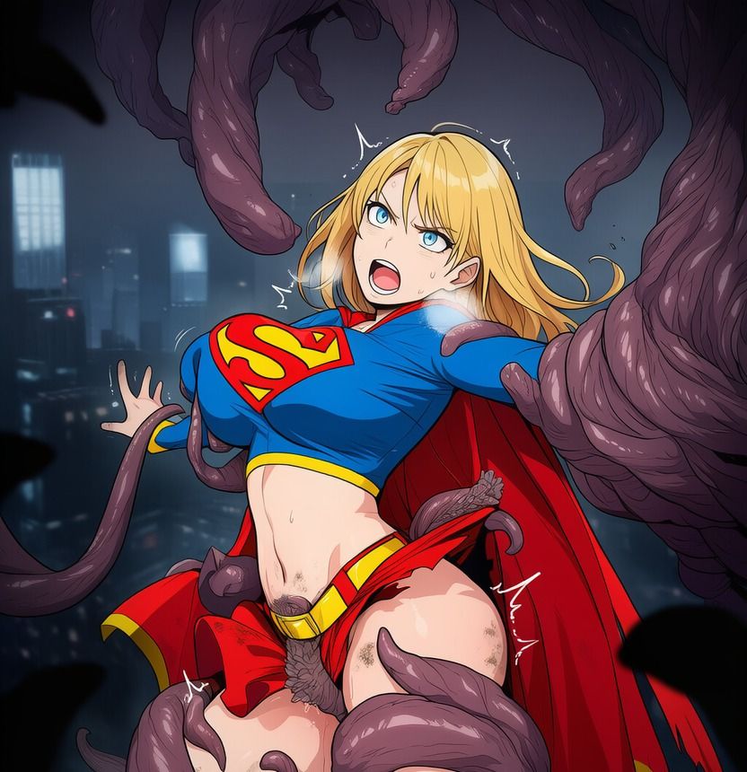 サンプル画像3:スーパ●ガール vs ぬるぬる触手(Nakki_触手・ヒロピン) [d_699267]