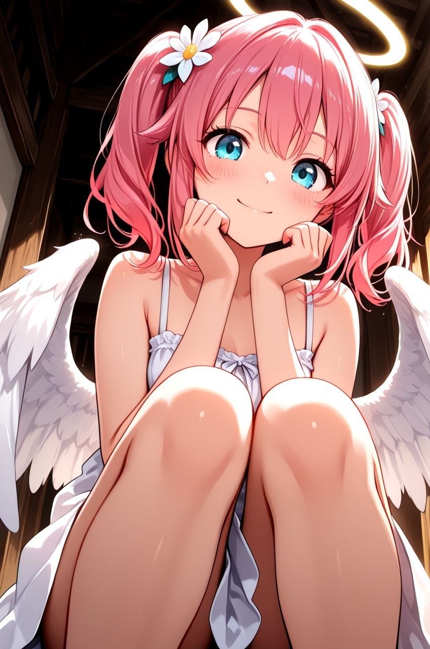 拾った天使にエッチなこと教えたらドハマりしちゃっていつまでも天界に帰れるのに帰らないお話 画像1