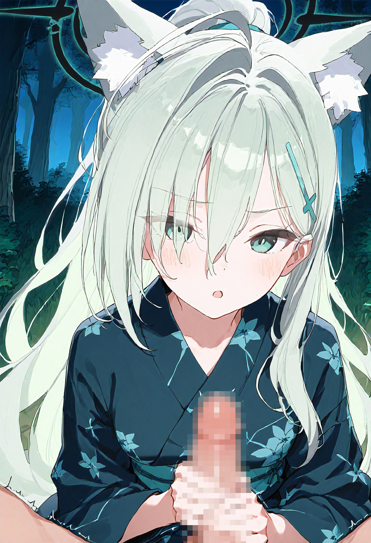 ブルー〇ーカイブ  ク〇コと浴衣えっち_1