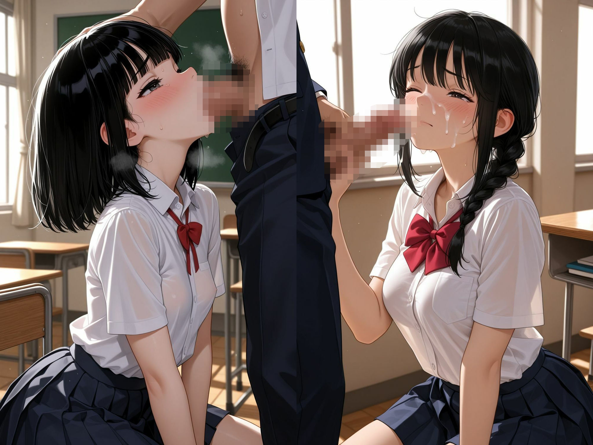 学校・プールで種付けハメ〜セーラー水着からはみ出す乳〜 エロ漫画4