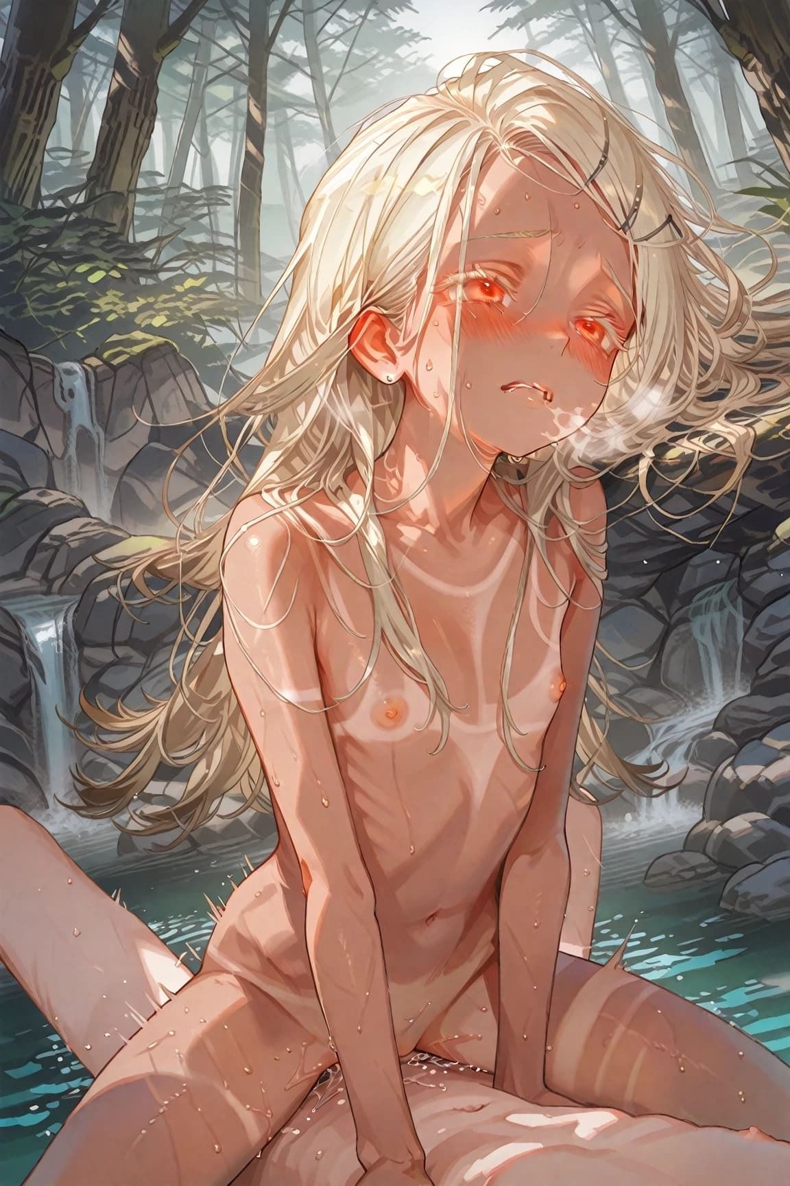 サンプル画像2:夏、川辺のひめごと(誘惑のささやき) [d_699702]