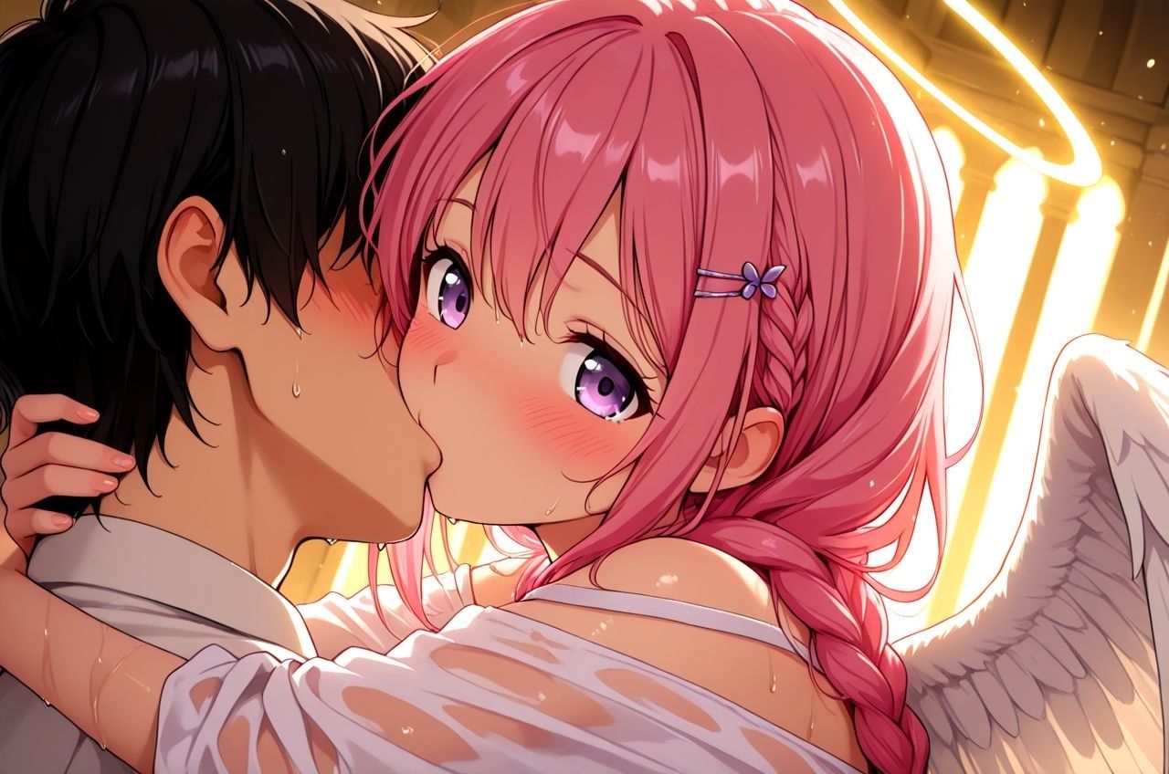 拾った美少女天使にエッチなこと教えたらドハマりしちゃっていつまでも天界に帰れるのに帰らないお話2 画像2