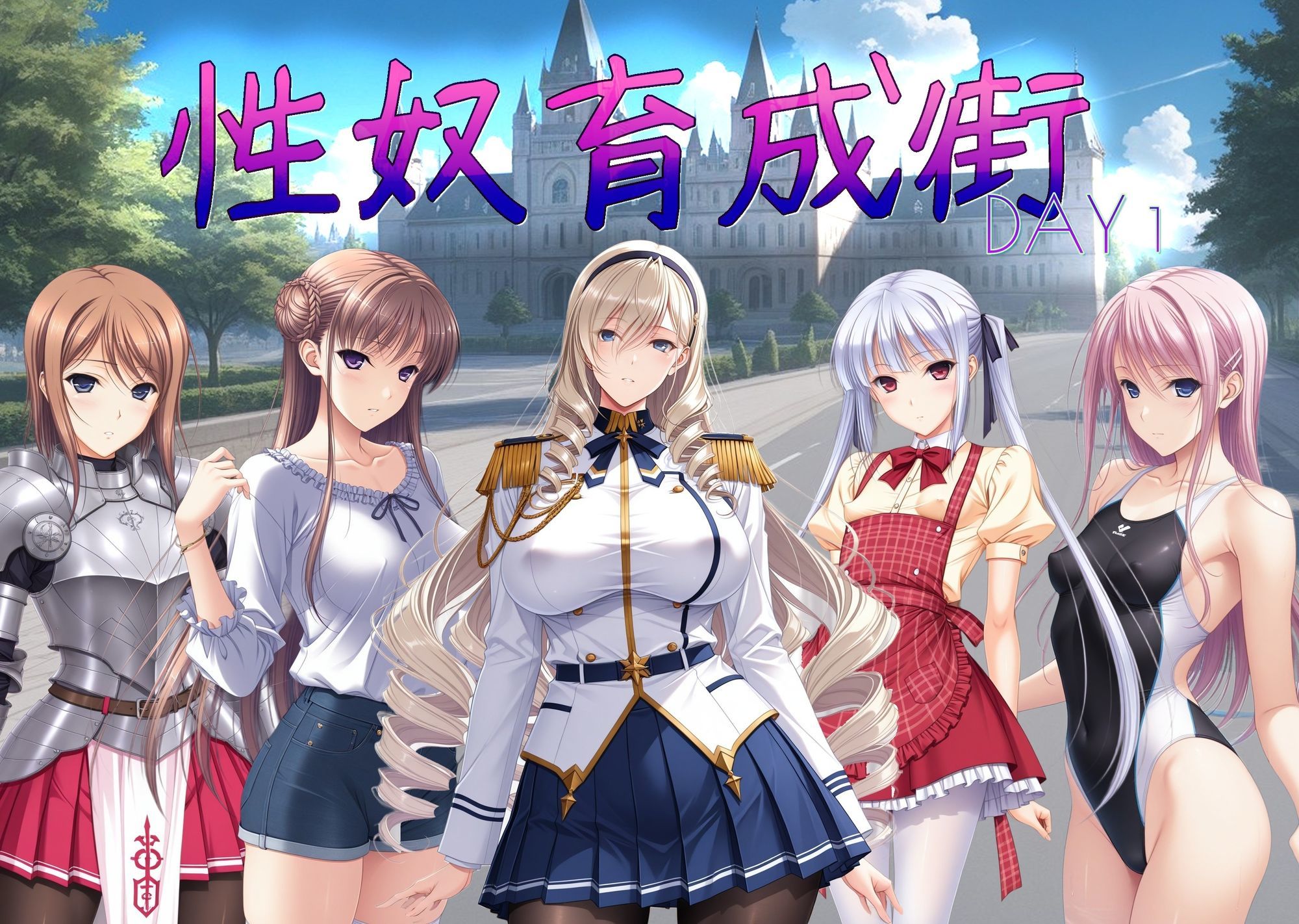 サンプル画像1:性奴育成街day1(AI女学園  LOW) [d_699822]