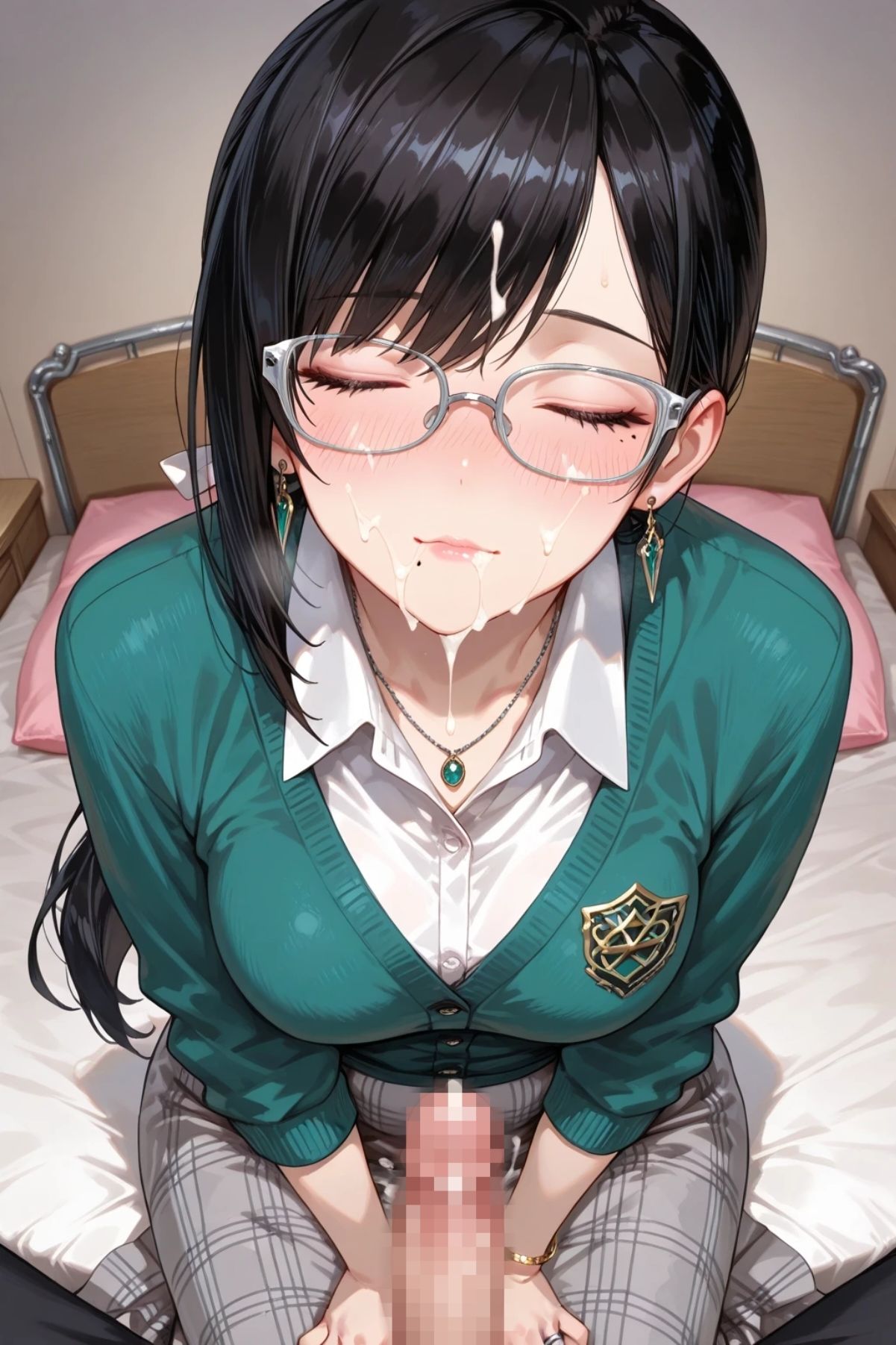 サンプル画像5:黒髪眼鏡上司のグチュグチュ奉仕(眼鏡エチエチ研究所) [d_699885]