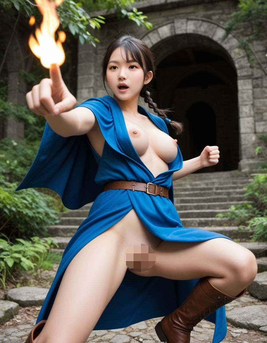 炎の魔法使い（449枚）【実写系AI超リアルCG集EX】 サンプル10