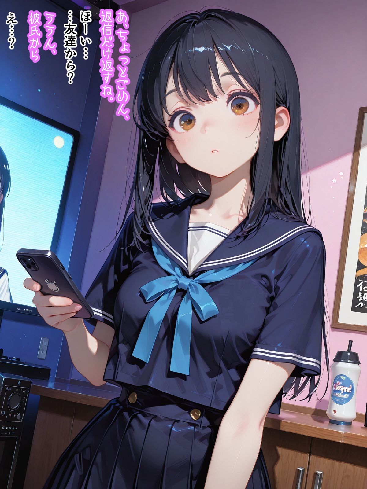 サンプル画像2:催●シチュエーションイラスト集(yonayona) [d_699973]