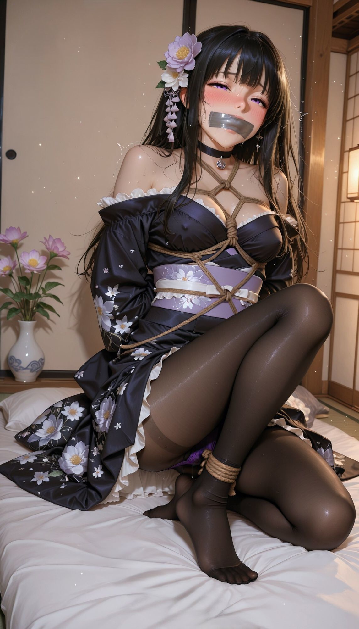 固定バイブde拘束ぷれい「千反田〇る」和装編 vol.1 画像5