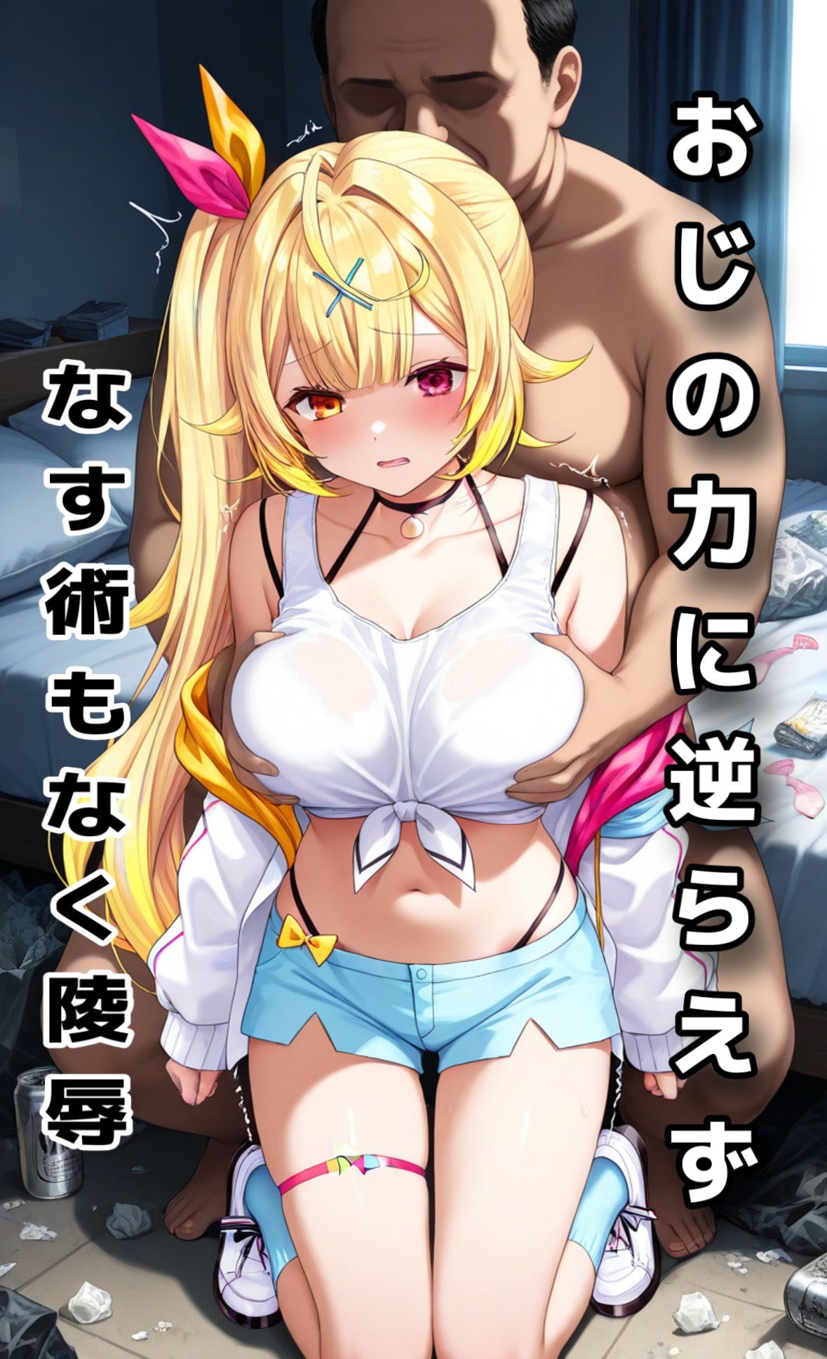 サンプル画像2:「おじさんキモいんだけど…」星川◯ラが大っ嫌いなおじに無責任中出しされ孕み袋になる話(ぼすせんせい) [d_700038]