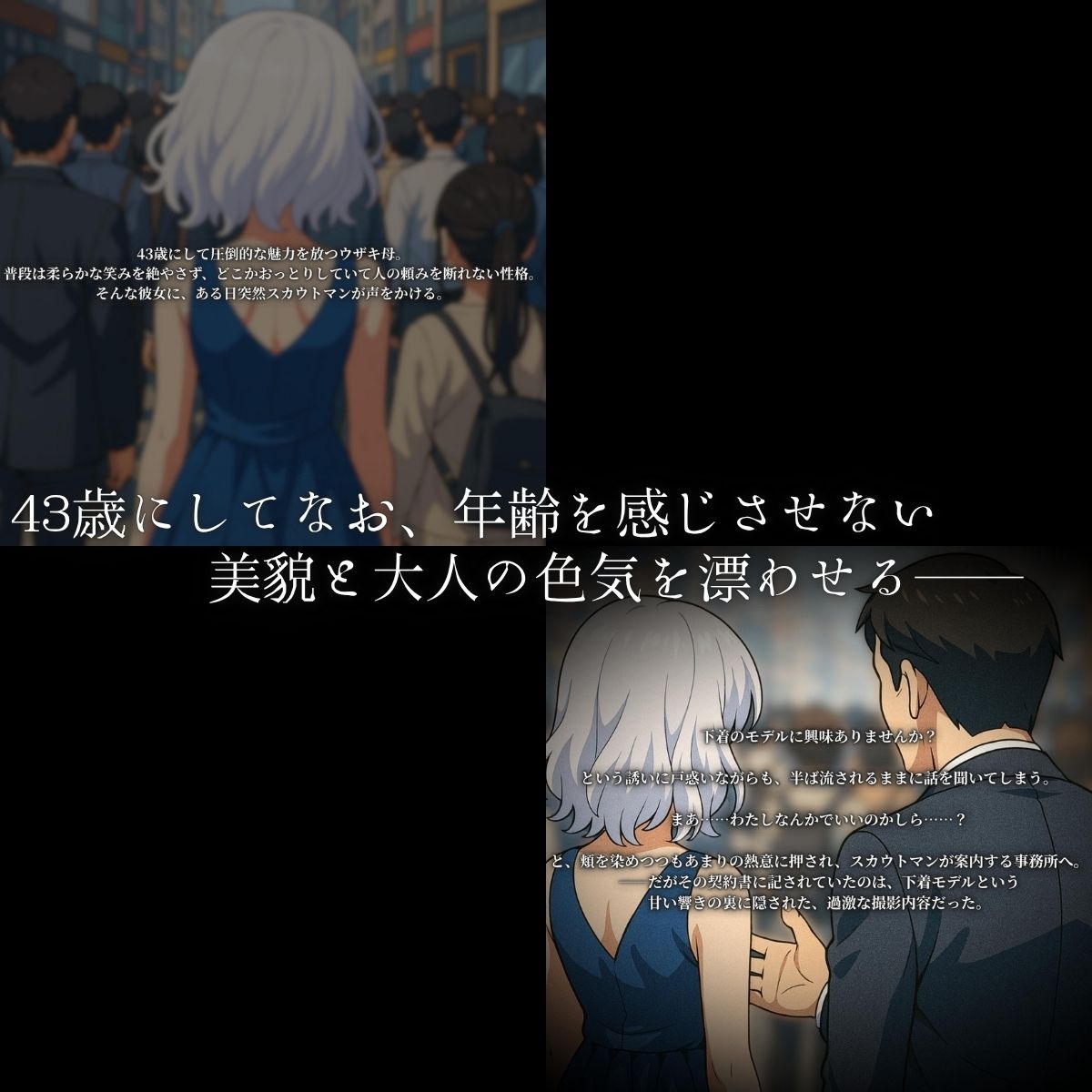 お母さんは押しに弱い！〜下着モデルのハズが実は乱交AV撮影だった〜 画像1