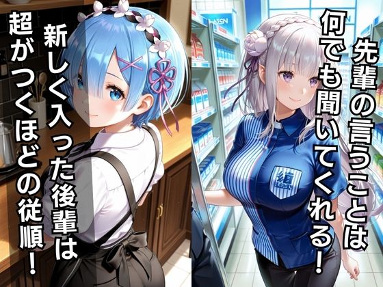 サンプル画像1:バ先の後輩を研修と偽って性指導してみた！ カフェ＆コンビニ編vol.2(ぱちゅ) [d_700111]