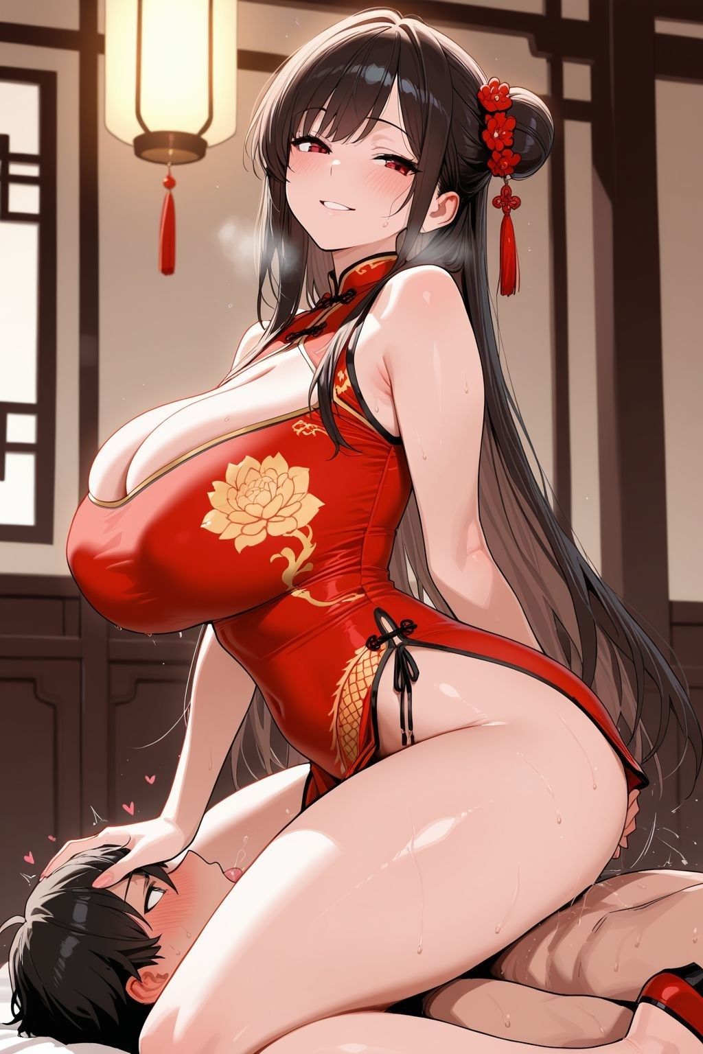 サンプル画像6:チャイナドレスが爆乳でちぎれそう(隙間専科) [d_700127]