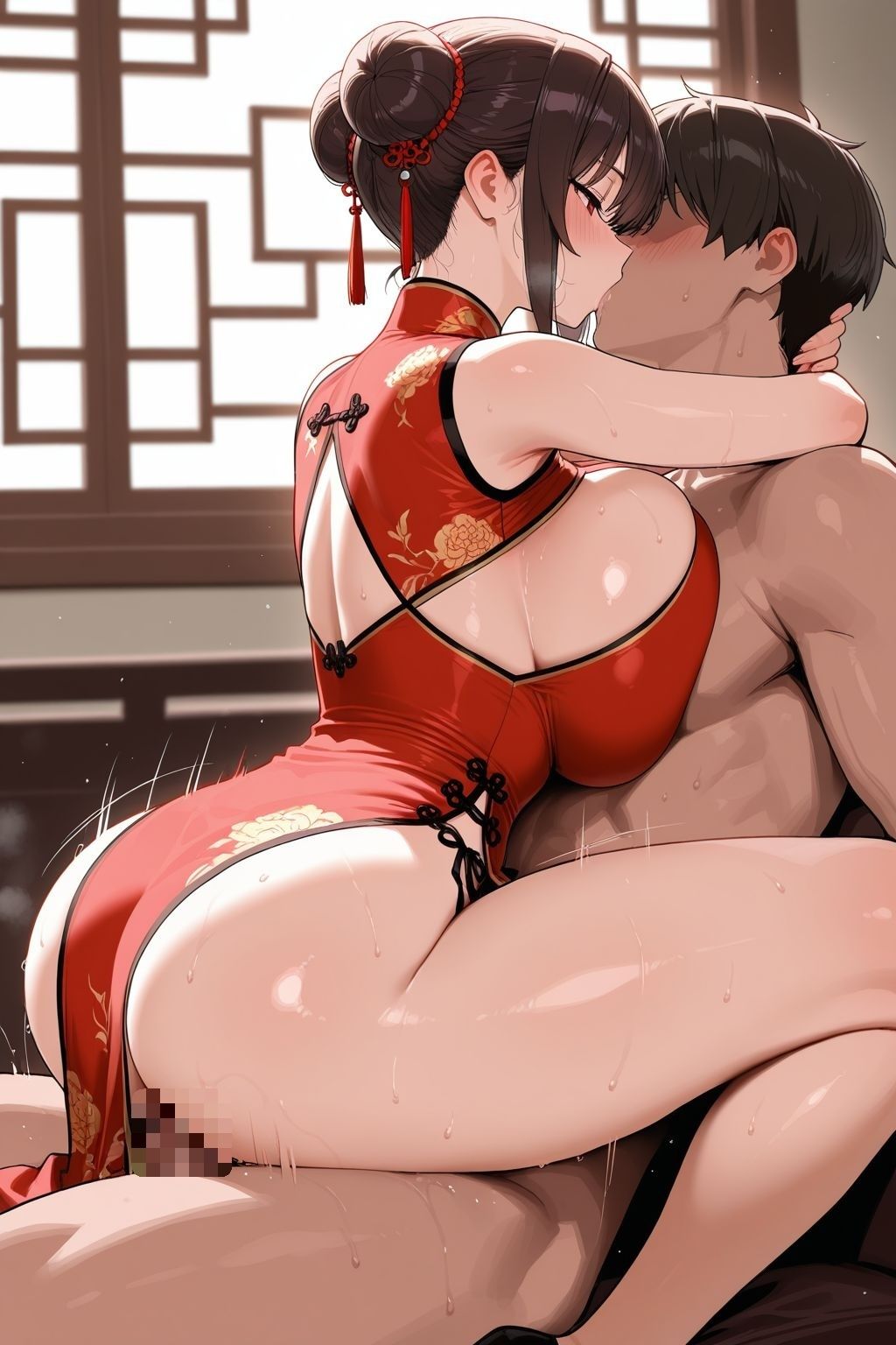 チャイナドレスが爆乳でちぎれそう 画像7