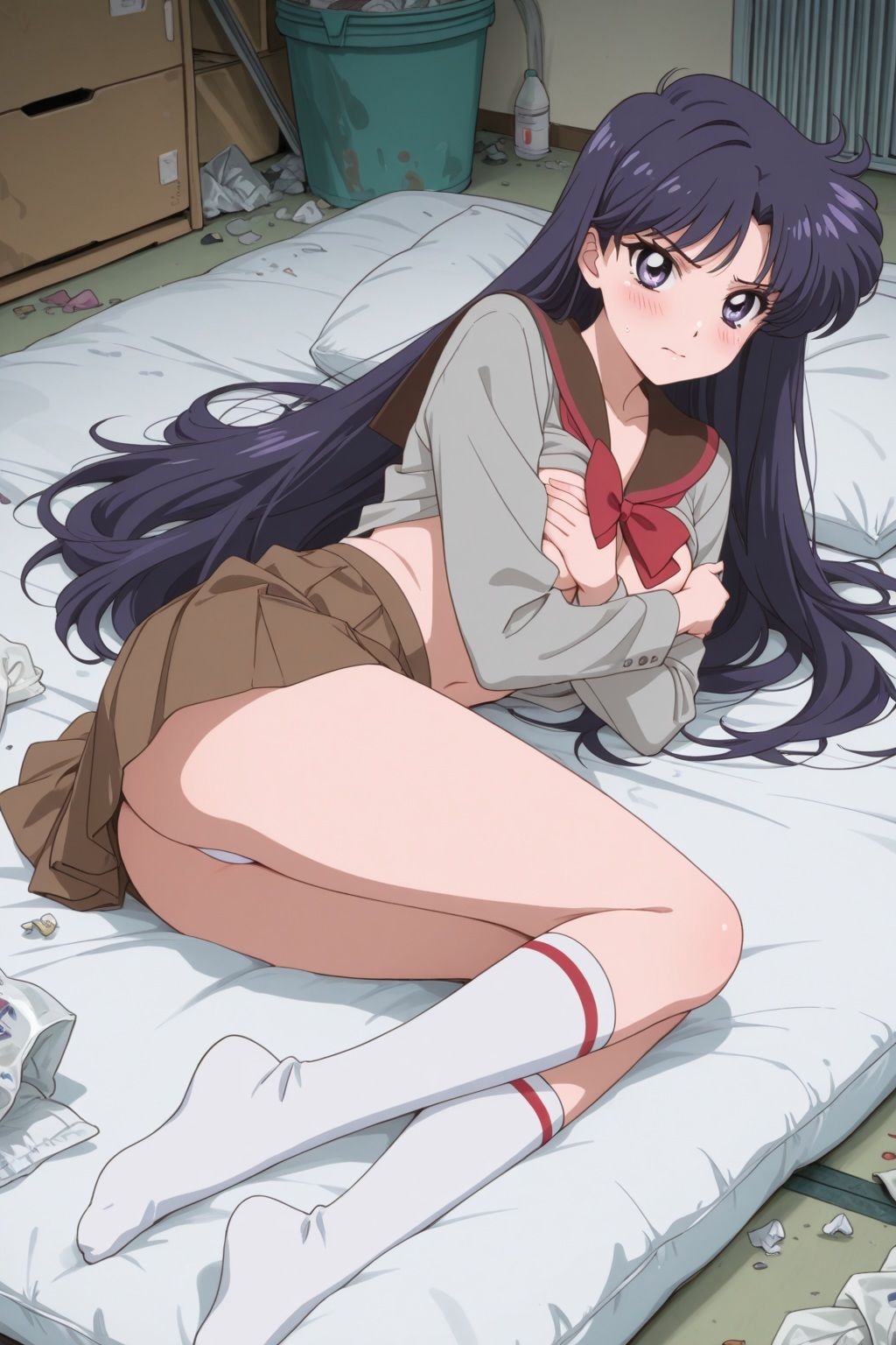 汚部屋に監禁され何度も種付けされて セー●ーマーズ 火野れい 画像3