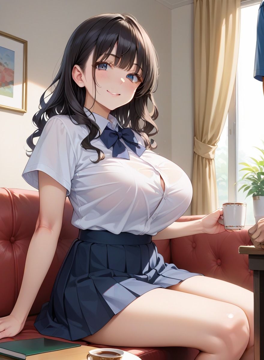 サンプル画像1:清楚巨乳の幼馴染に種付け性交(種付け日和) [d_700171]