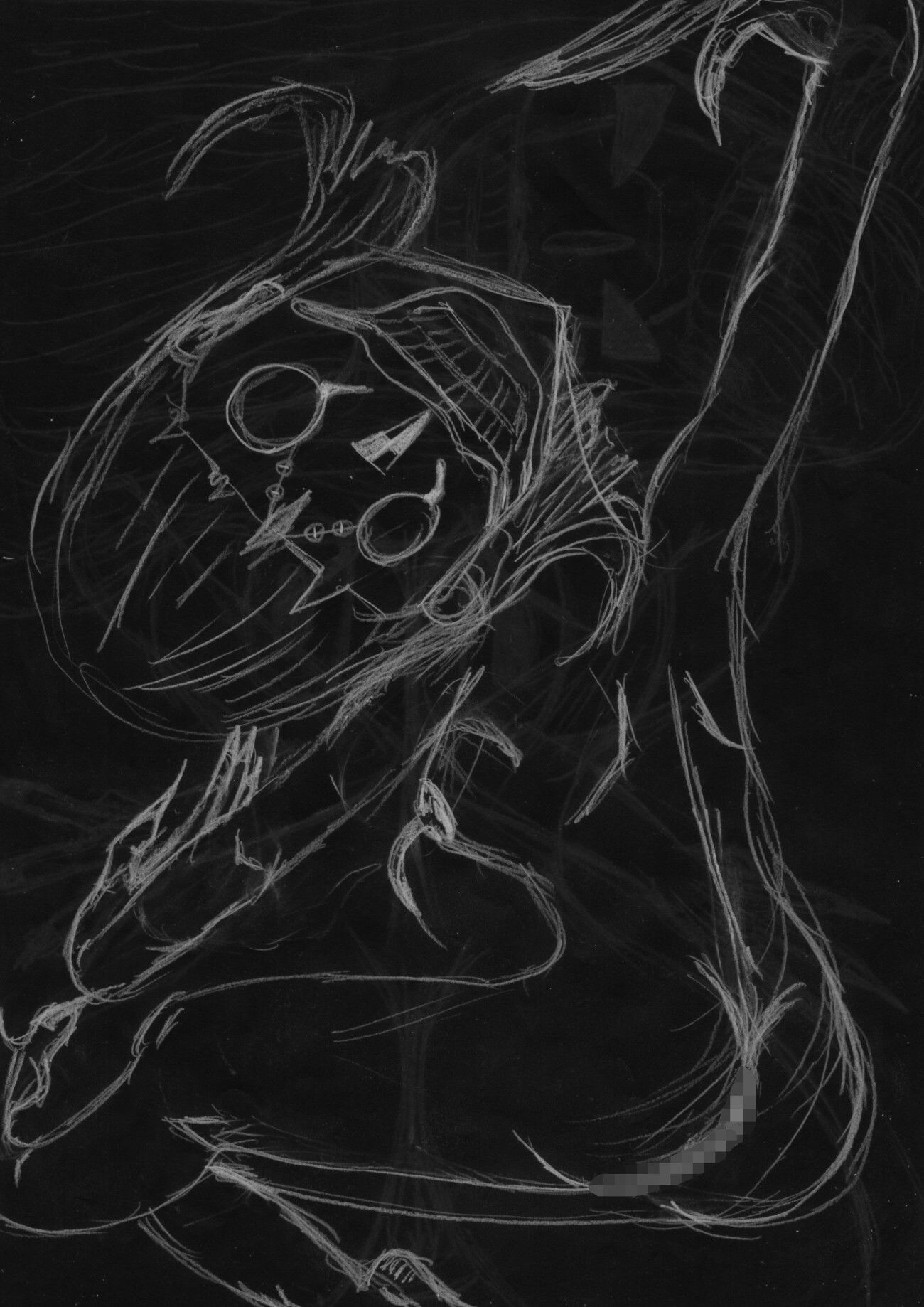 黒よりも黒いエロティックホラー黒戯絵集「マネキンポーズ11」 画像3