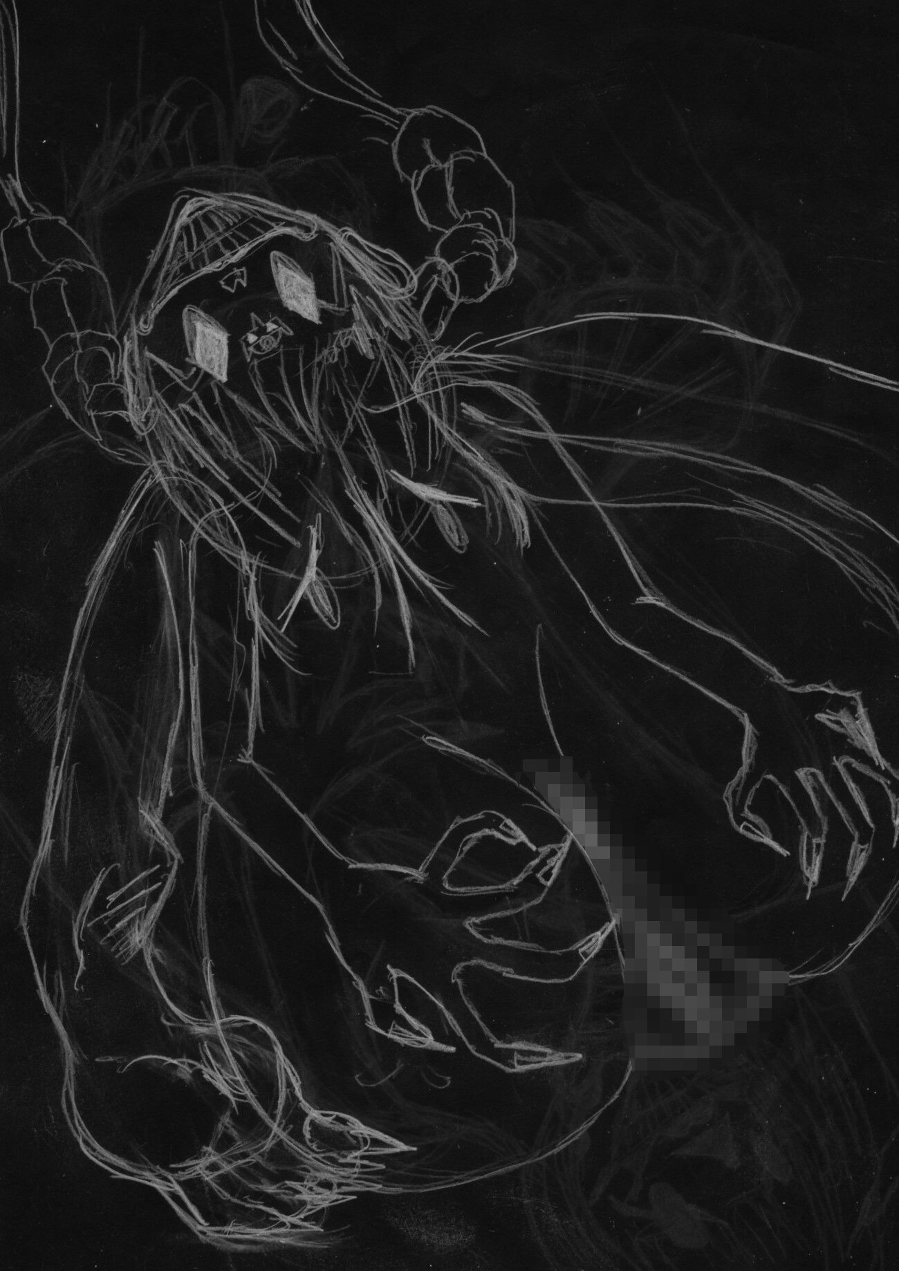 黒よりも黒いエロティックホラー黒戯絵集「マネキンポーズ11」 画像9